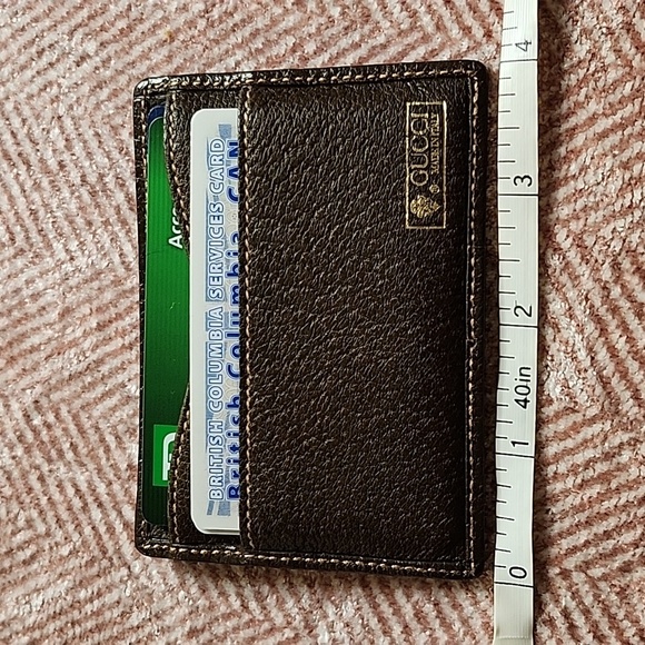 Gucci dark brown Leather Card Holder - Picture 1 of 8